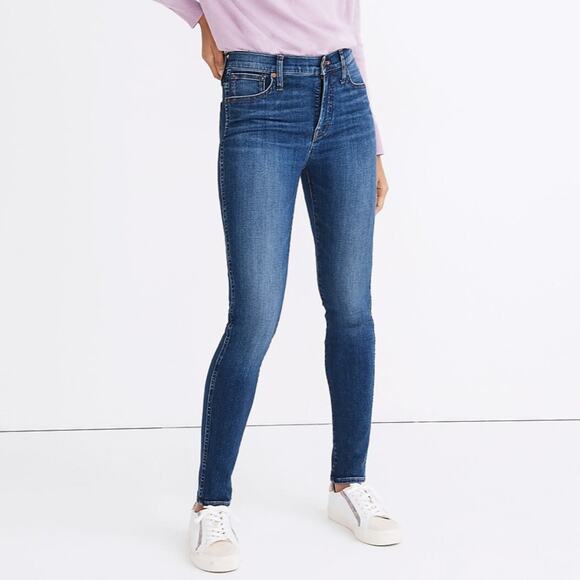 Madewell Denim - Madewell 10" High-Rise Skinny Jeans in Bradshaw Wash Size 25x27 - Blue
